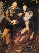 Peter Paul Rubens Rubens with his first wife Isabella Brant in the Honeysuckle Bower oil painting artist